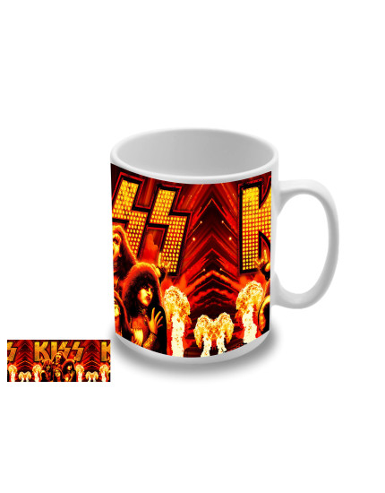 Kiss - Band Red hrnček obrázok 1