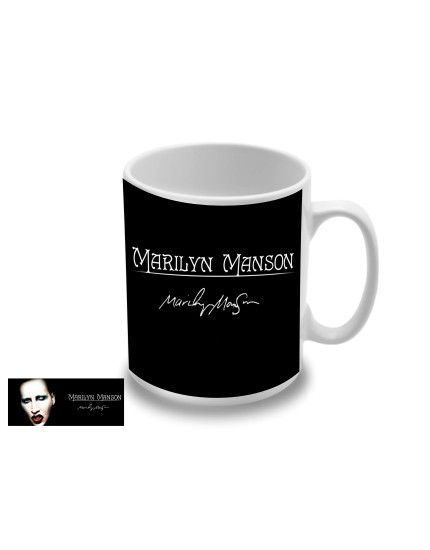 Marilyn Manson - Signature hrnček obrázok 1