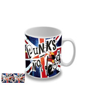 Punks not Dead - UK Flag motív 2 hrnček