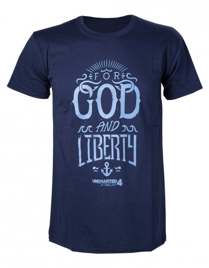 Uncharted 4 For God and Liberty (T-Shirt) obrázok 1