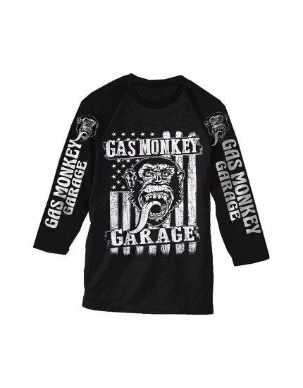 Gas Monkey Garage Americana tričko dlhý rukáv obrázok 1