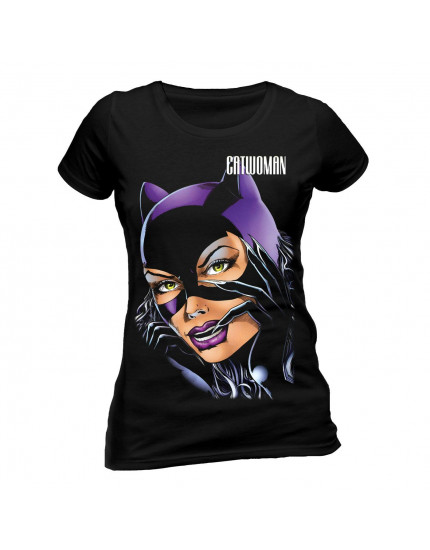 Catwoman Ladies T-Shirt Face (T-Shirt) obrázok 1