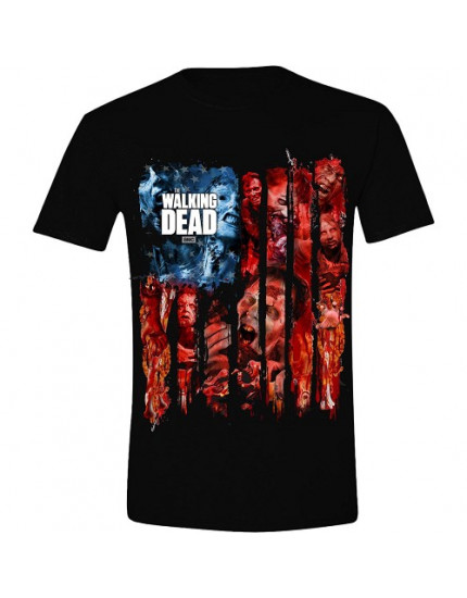 Walking Dead - Walkers Flag Montage (T-Shirt) obrázok 1