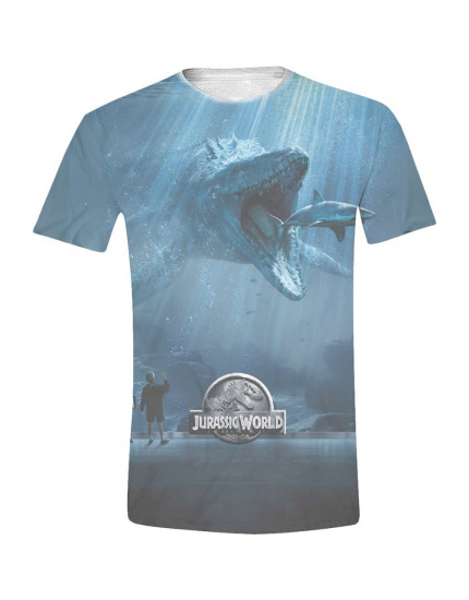 Jurassic World - Mosasaurus Full Printed (T-Shirt) obrázok 1